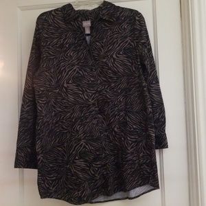 Chico's Black Button Down